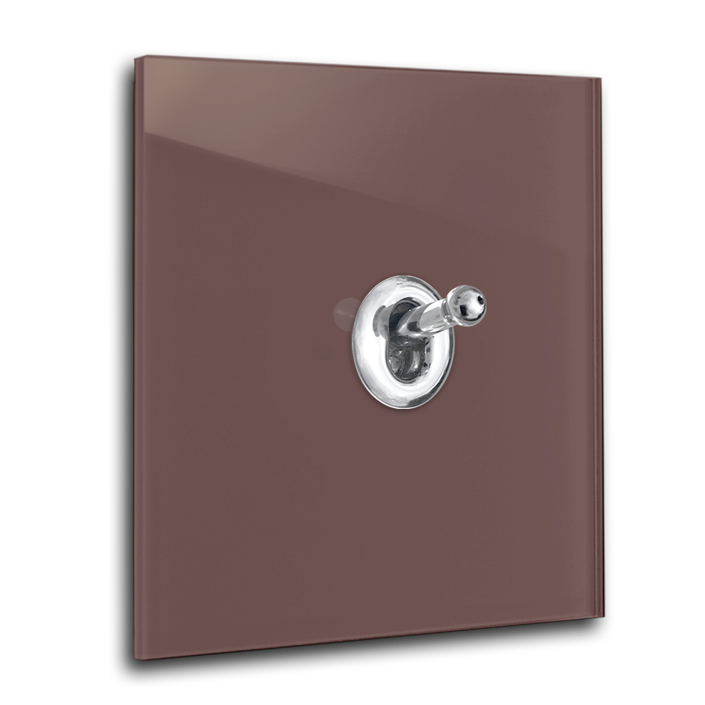 Retro switch 1gang Farrow 43 eating room glass optics 230V change red