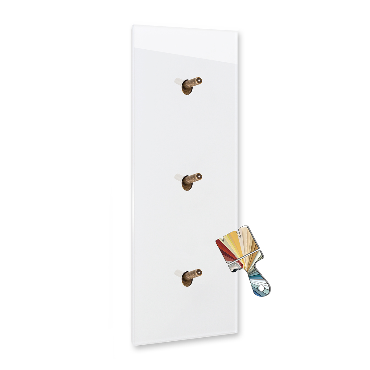 RAL-lyskontakt 3-fach. Valgfri farve med Bronze Antique vippekontakter, belyst. Glas-look YORK