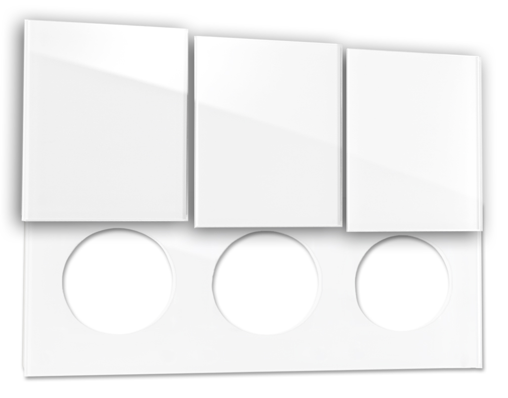 Glass-look frame. MAXIM