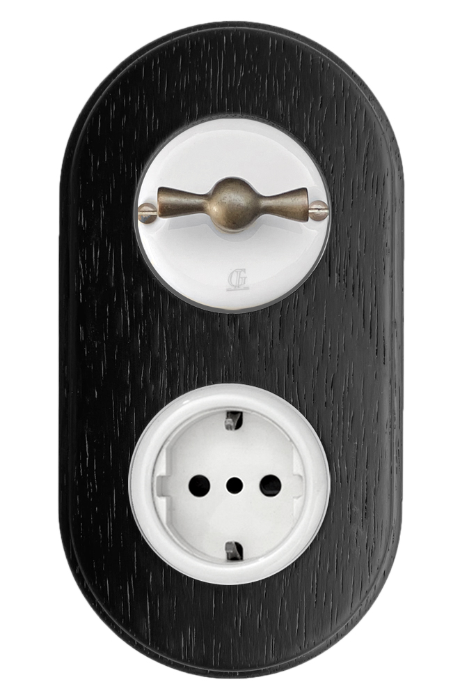 Porcelain Retro Rotary Switch Changeover Switch VDE