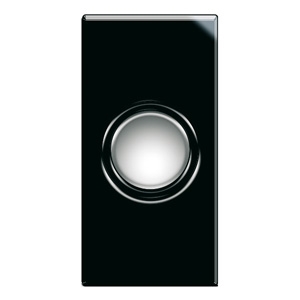 Cable outlet, narrow. Black glossy