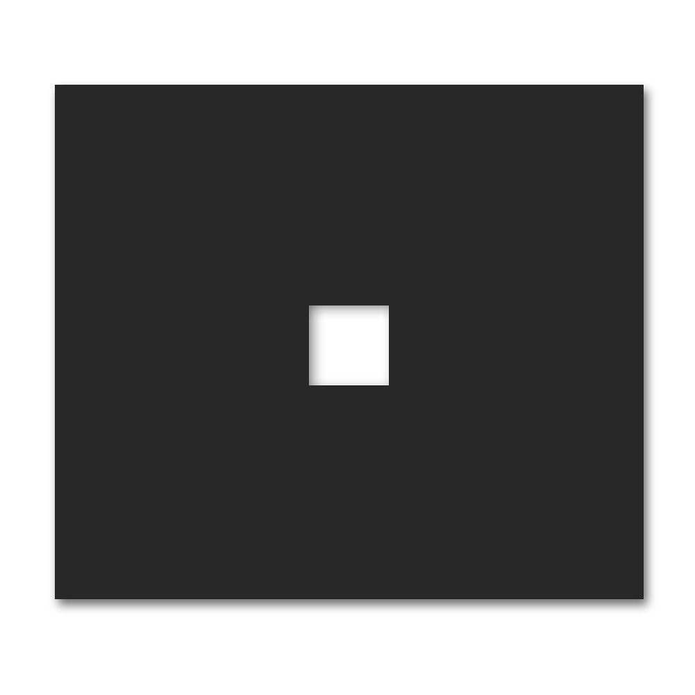 Switch front panel metal 2 gang + 1 cutout. Vectis Square series