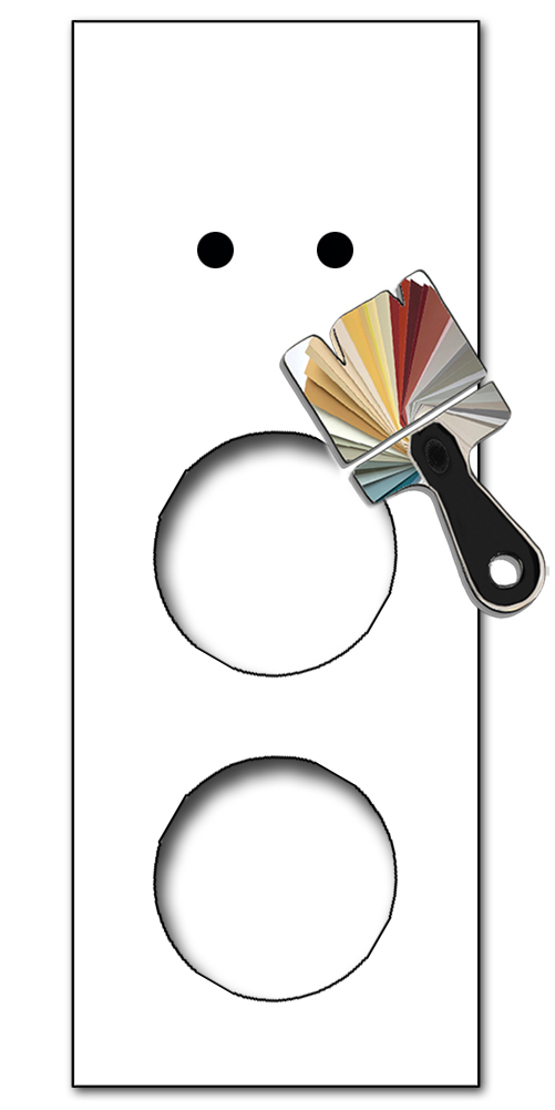 Retro front panel in glass look. CAMBRIDGE