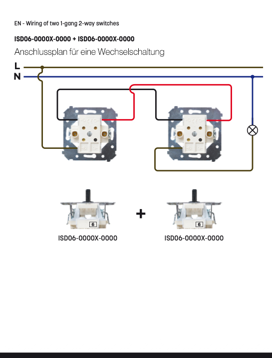 Light switch insert with 1 black toggle Vectis