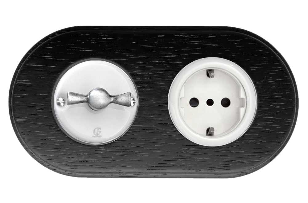 Porcelain Retro Rotary Switch Changeover Switch VDE