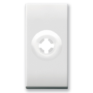 Cable outlet, narrow. White glossy.