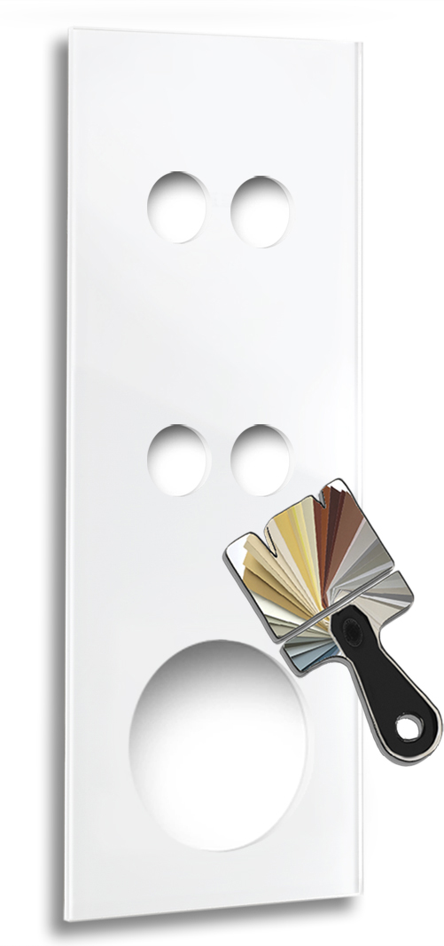 Retro front panel in glass look. CAMBRIDGE