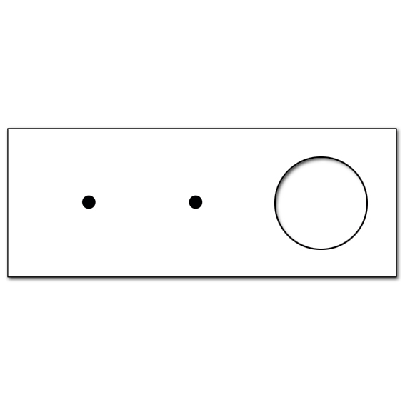 Retro front panel in glass look. CAMBRIDGE