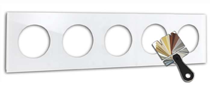 Frame MAXIM with 5 round cutouts. RAL color. ROHDE+ROHDE