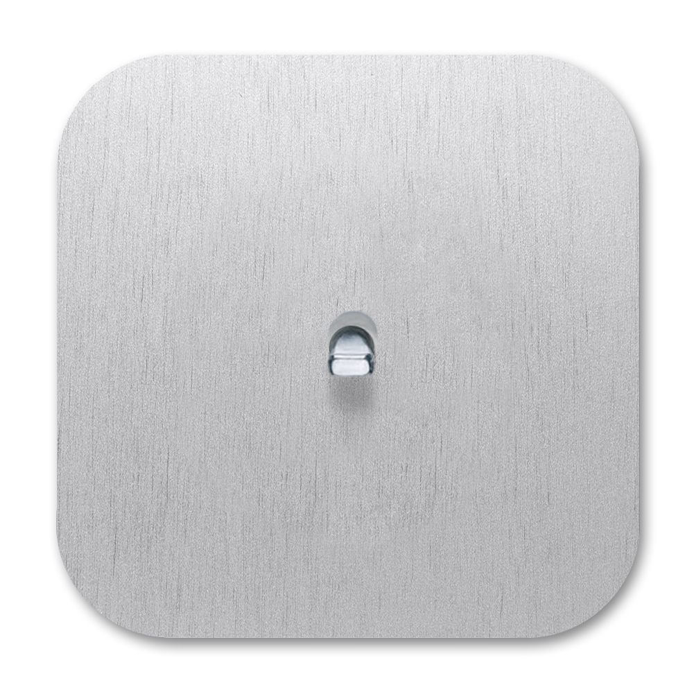 Toggle switch metal silver chrome 1 gang 2 way. Cube Series