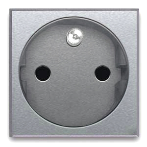 Insert de prise français. Argent