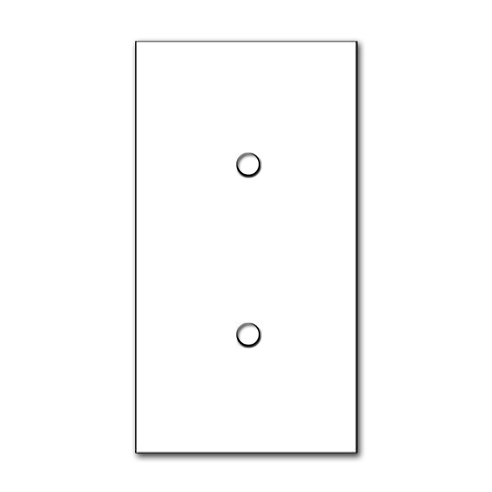 Placa YORK Blanco efecto cristal 2 elementos vertical ROHDE+ROHDE