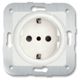 Porcelain socket insert type F White.