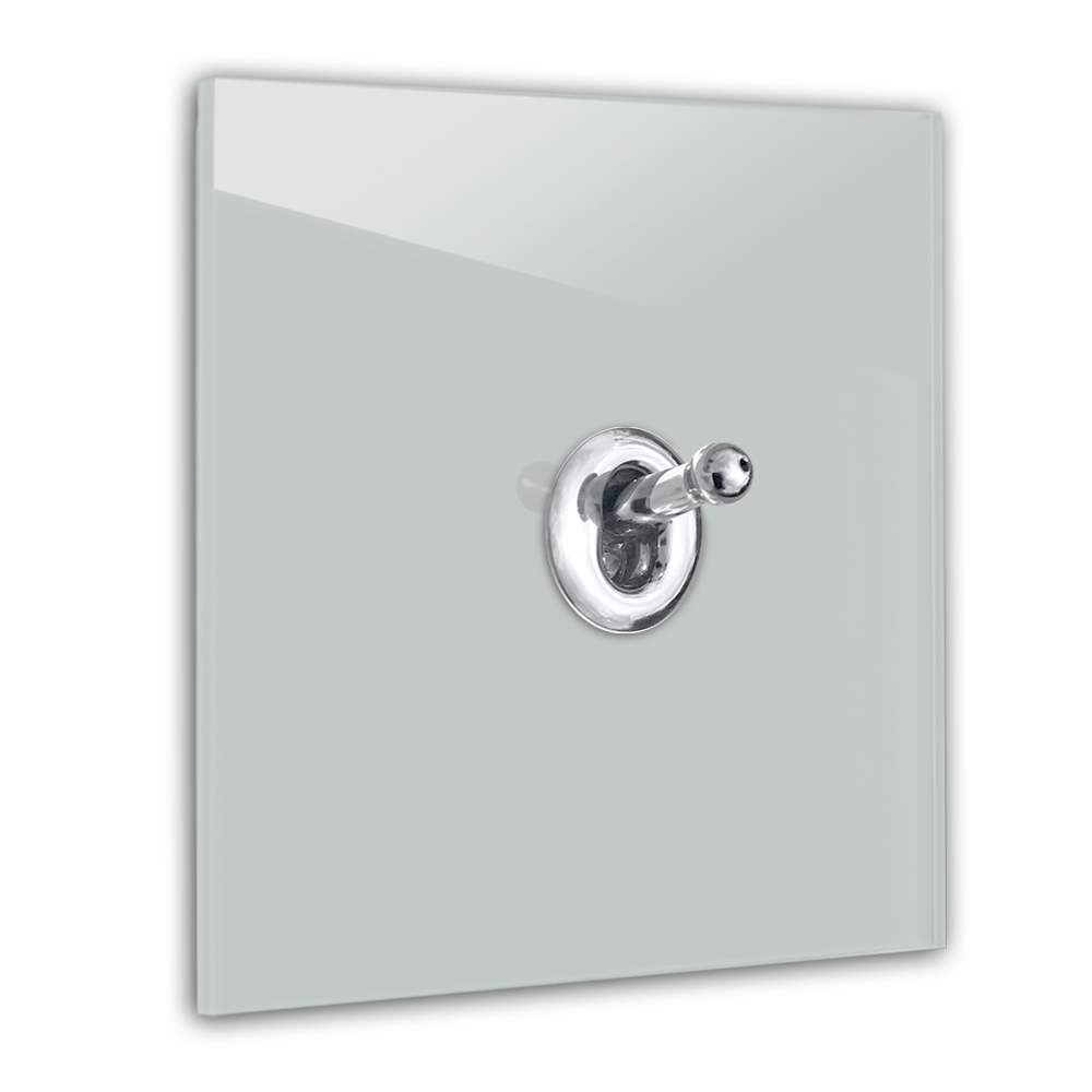 Retro switch 1gang Farrow 85 oval room glass optics 230V change blue