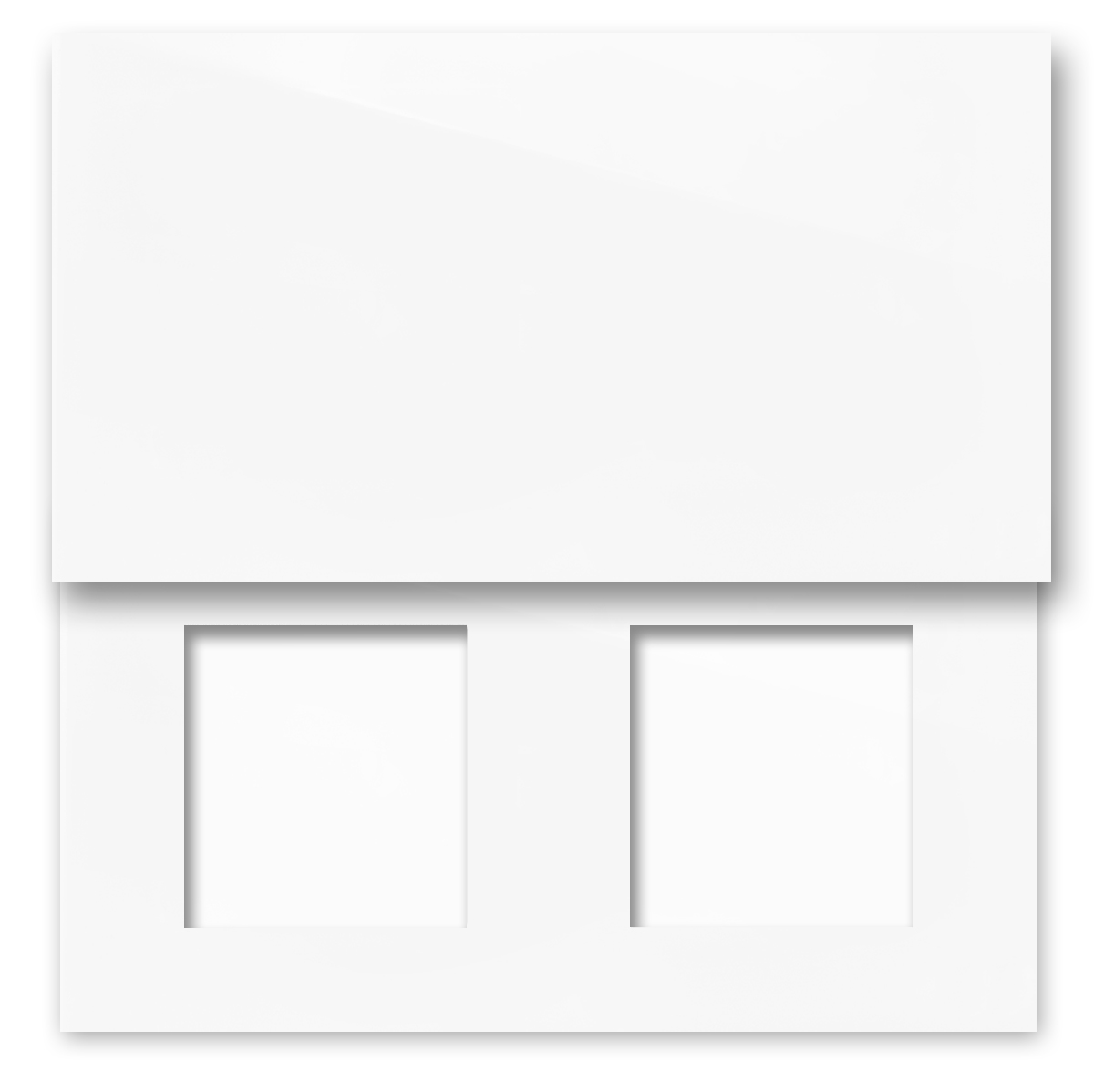 Glass-look frame. MAXIM