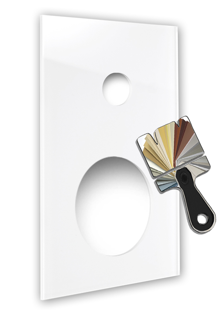 Retro front panel in glass look. CAMBRIDGE