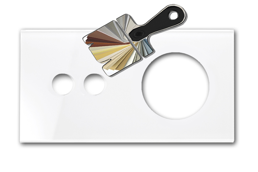 Retro front panel in glass look. CAMBRIDGE