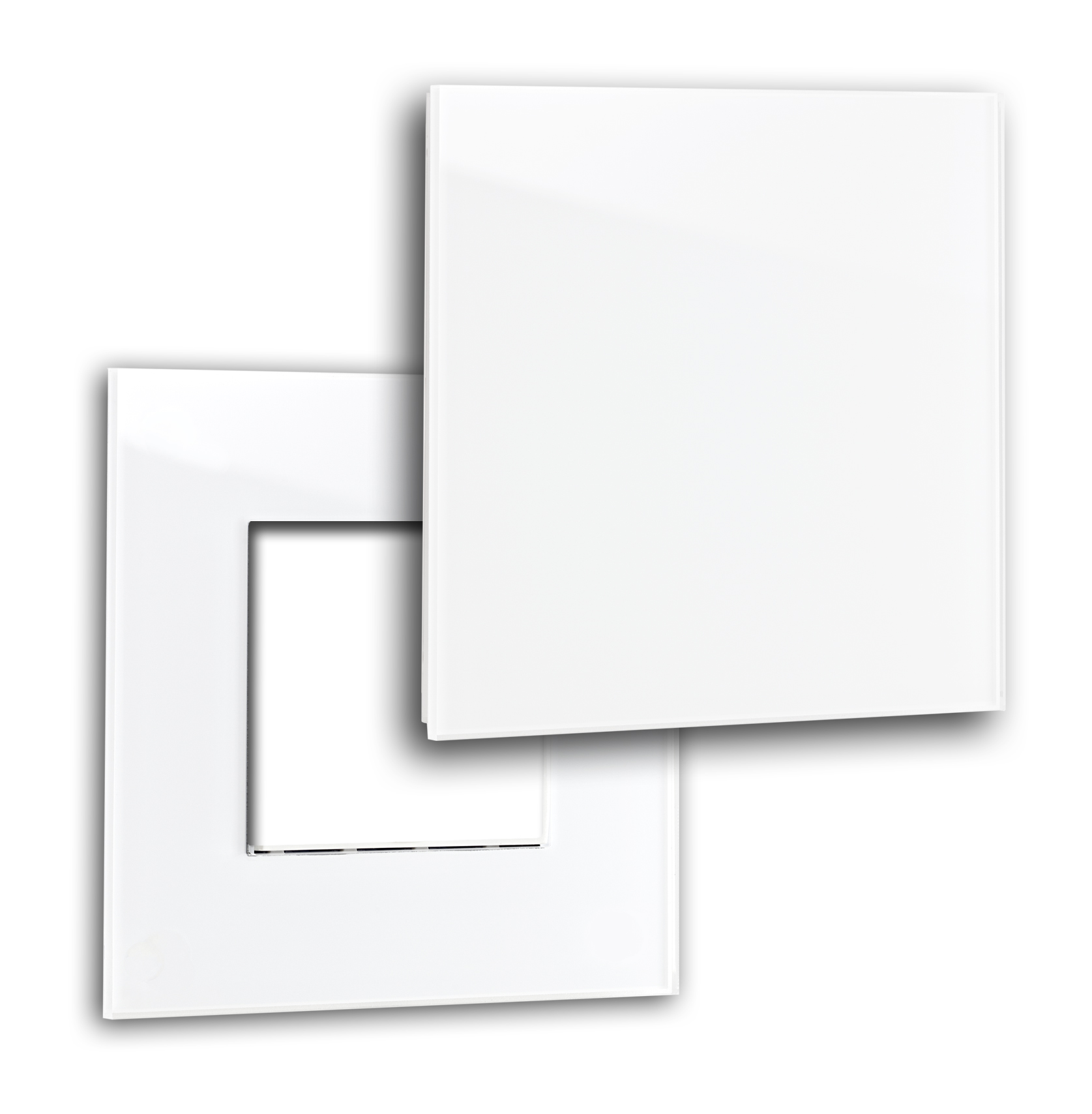 Glass-look frame. MAXIM