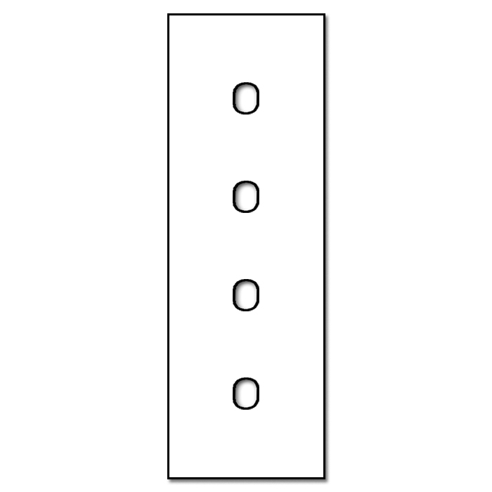 Switch front panel metal in titanium 4 gang for 4 wall boxes. Vectis Square series