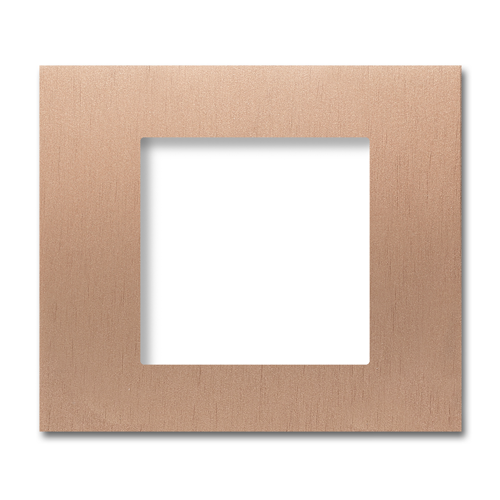 Accessory frame for JUNG inserts Copper metal Square series