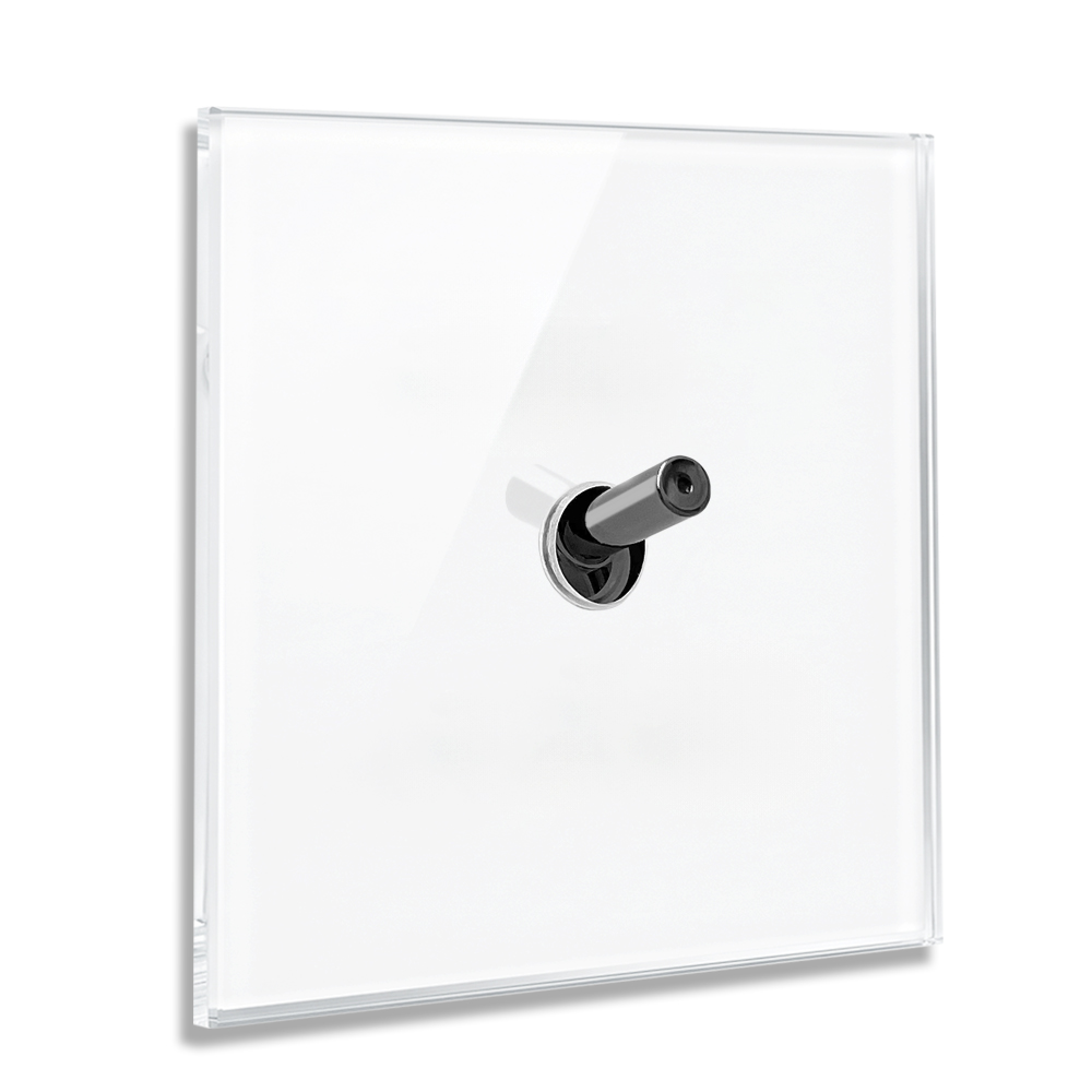 Prøve 021 – YORK lyskontakt med glaslook, prøvekasse – Låneeksemplar til visning