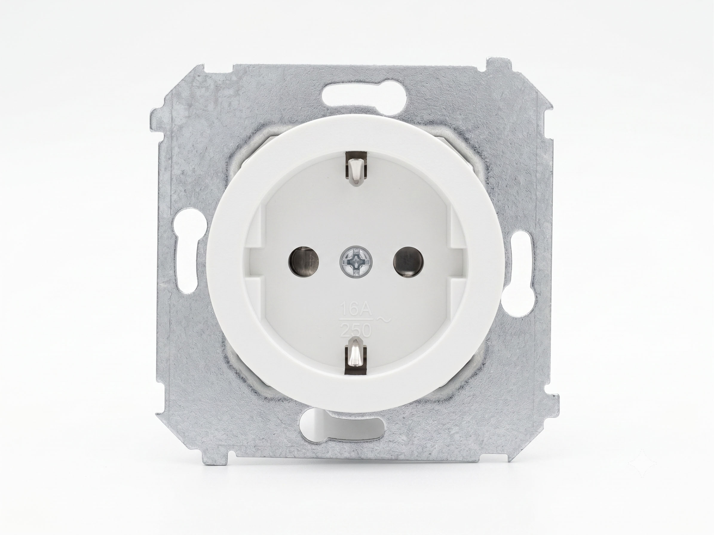 SCHUKO Socket Outlet Insert white matte. VECTIS.