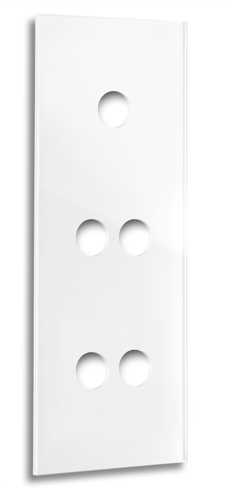 Cache d'interrupteur rétro CAMBRIDGE pour culbuteur - aspect verre quintuple. En couleur Farrow & Ball.