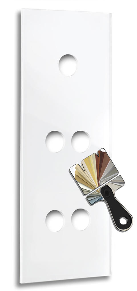 Retro front panel in glass look. CAMBRIDGE