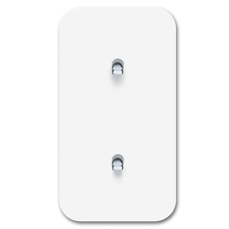 Rounded socket outlet metal white matt 1-gang. Cube Series | Vit ...