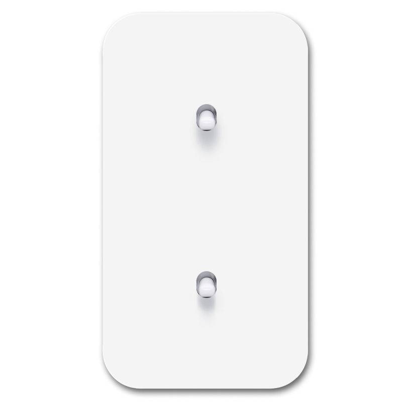 Rounded socket outlet metal white matt 5-gang. Cube Series | Wit | 5 ...